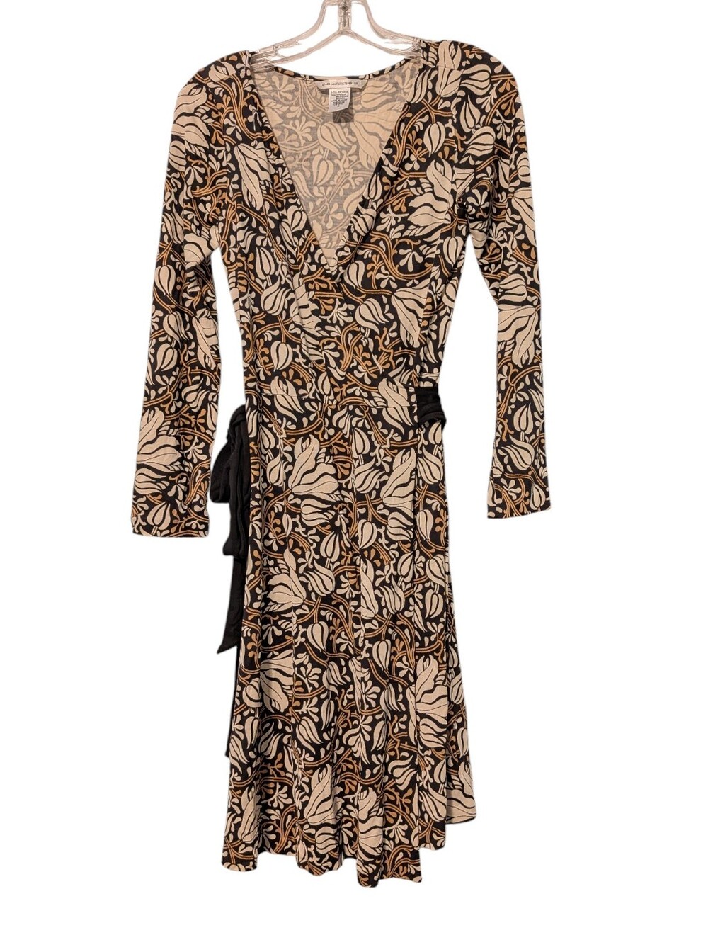 Diane Von Furstenberg Silk Floral Wrap Dress